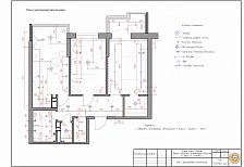 Дизайн-проект интерьера 2-х комнатной квартиры в ЖК "ВСЕ СВОИ", 2022, г. Краснодар